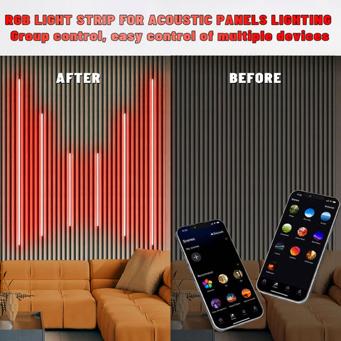Lichaser RGB black recessed light with adhesive back enables quick, neat panel installation