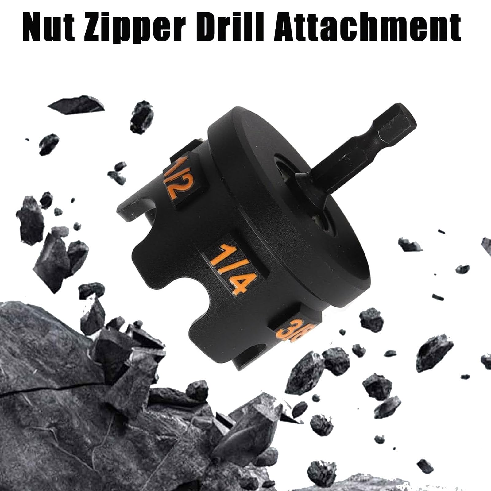 LICIENGCE Nut Zipper close‑up showing durable shell and core