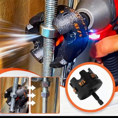 LICIENGCE Nut Zipper grips three‑eighths inch rods for fast installation