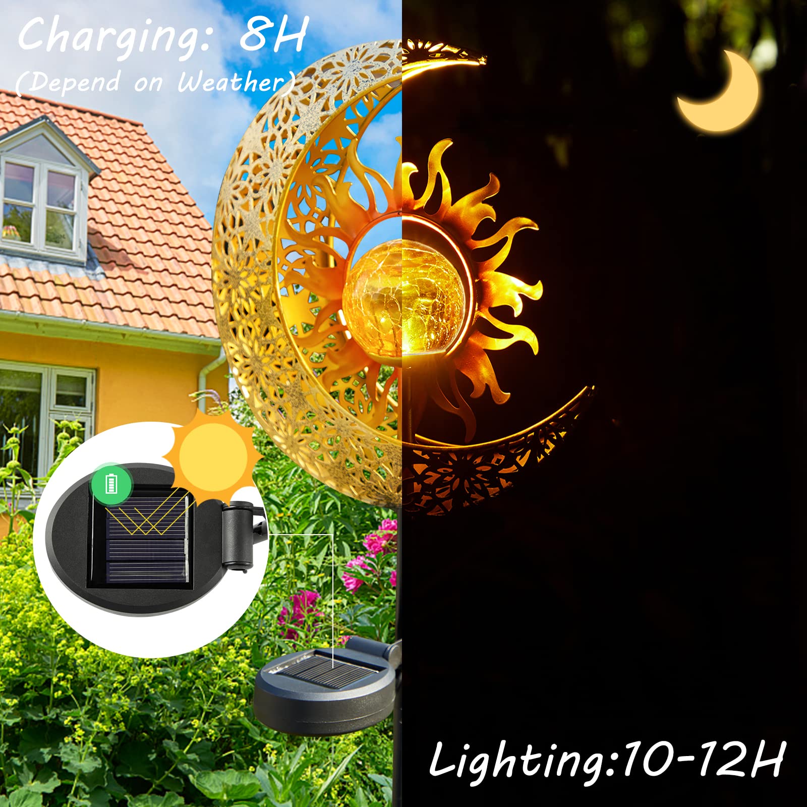LICKLIP warm white LED outdoor light for patios and courtyards