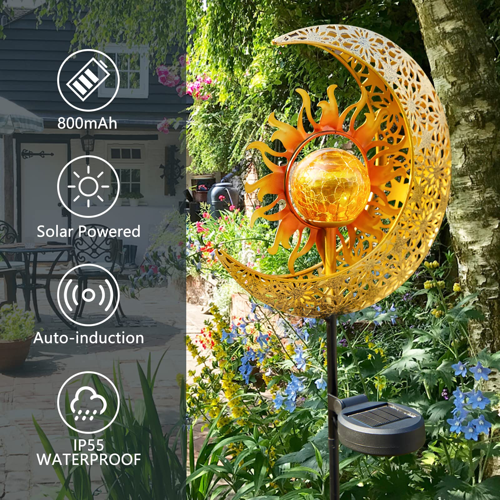 LICKLIP weatherproof metal garden stake withstands outdoor conditions