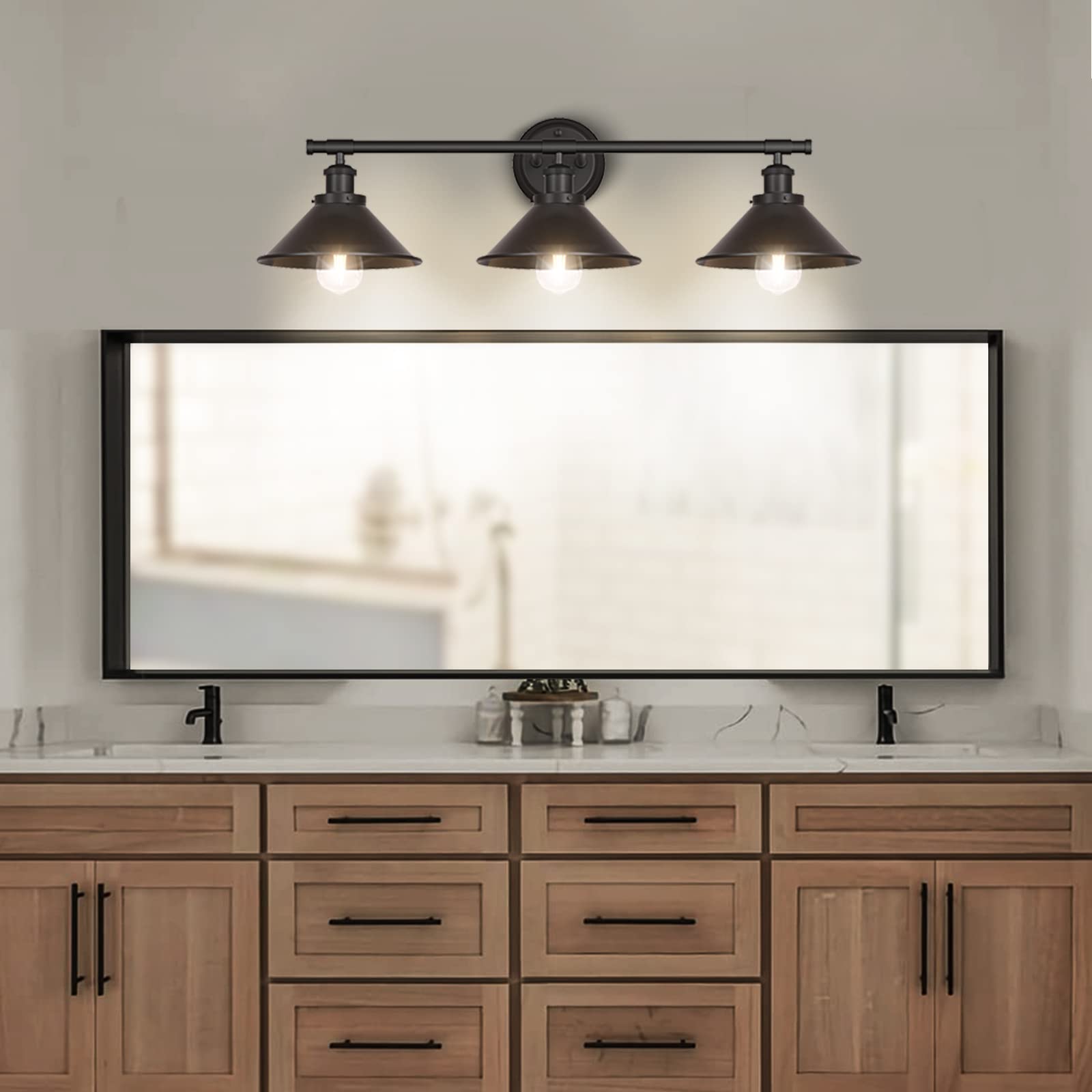 Licperron durable black bathroom sconce designed for reliable daily use.