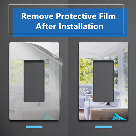 LIDER acrylic wall plate with crystal-clear layers and reflection