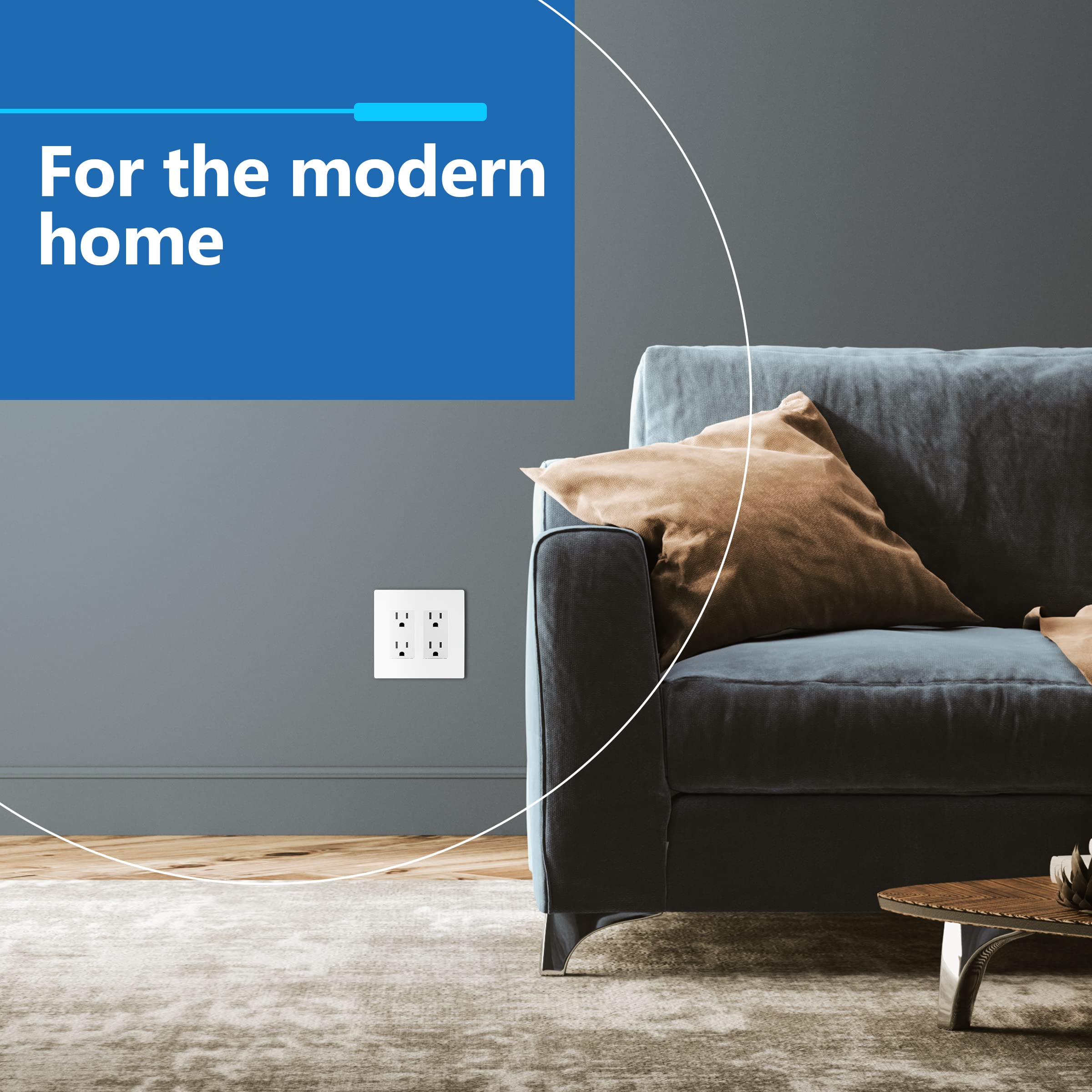 LIDER flat matte white finish is easy to clean and modern