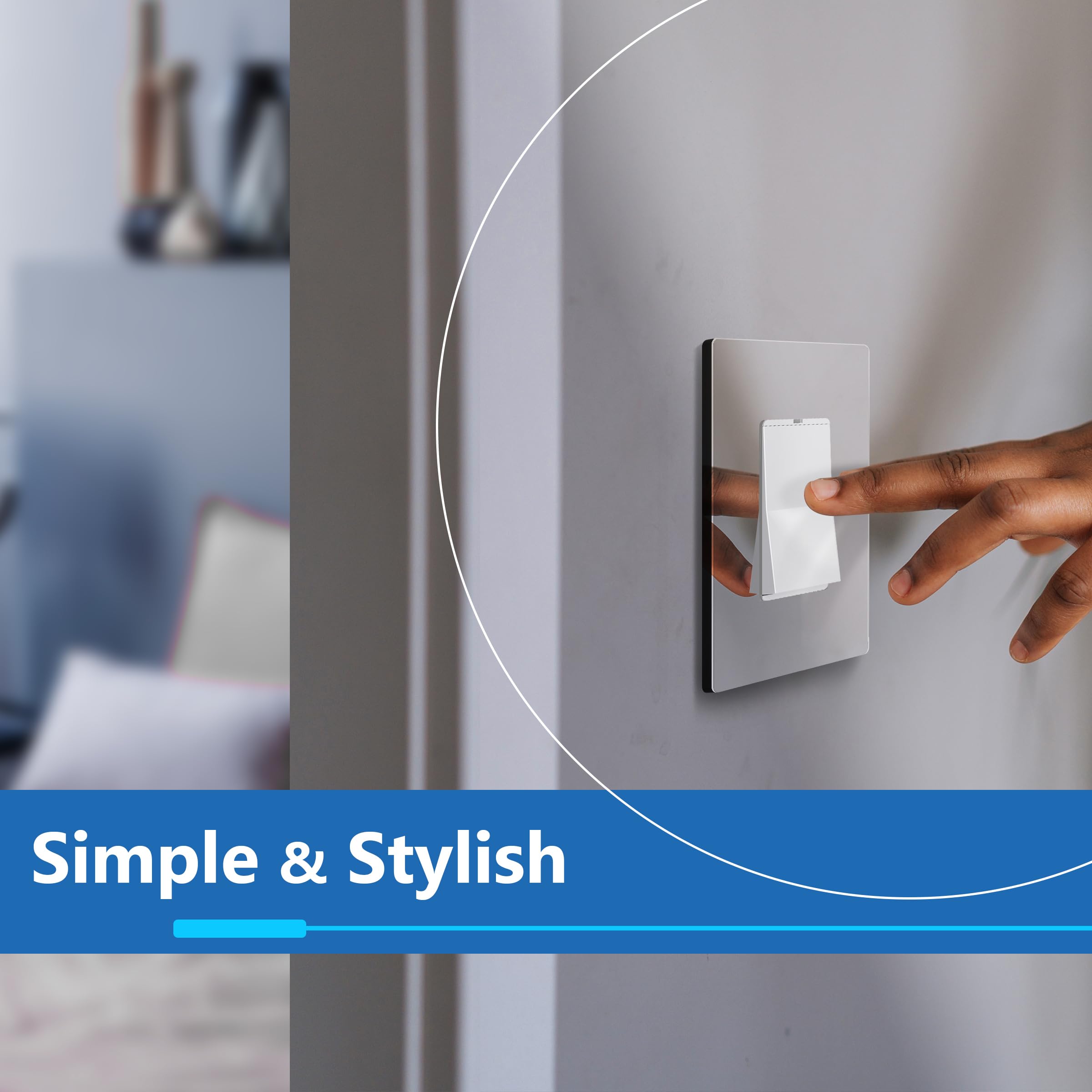 LIDER heat-resistant wall plate designed to withstand warm devices