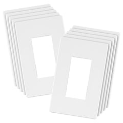 LIDER screwless wall plate white for a sleek, child-safe upgrade.