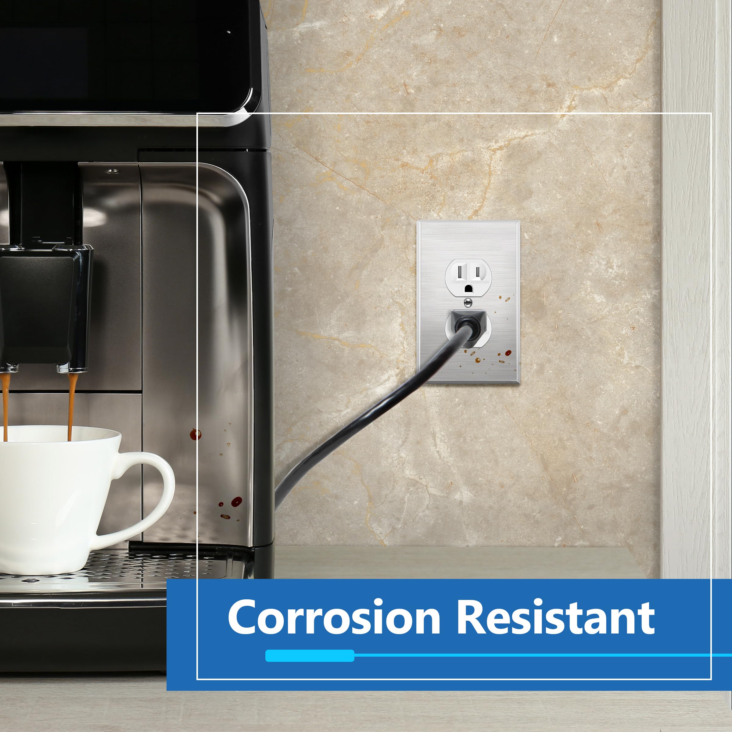 LIDER metal wall plate durable, corrosion-resistant design for tough environments