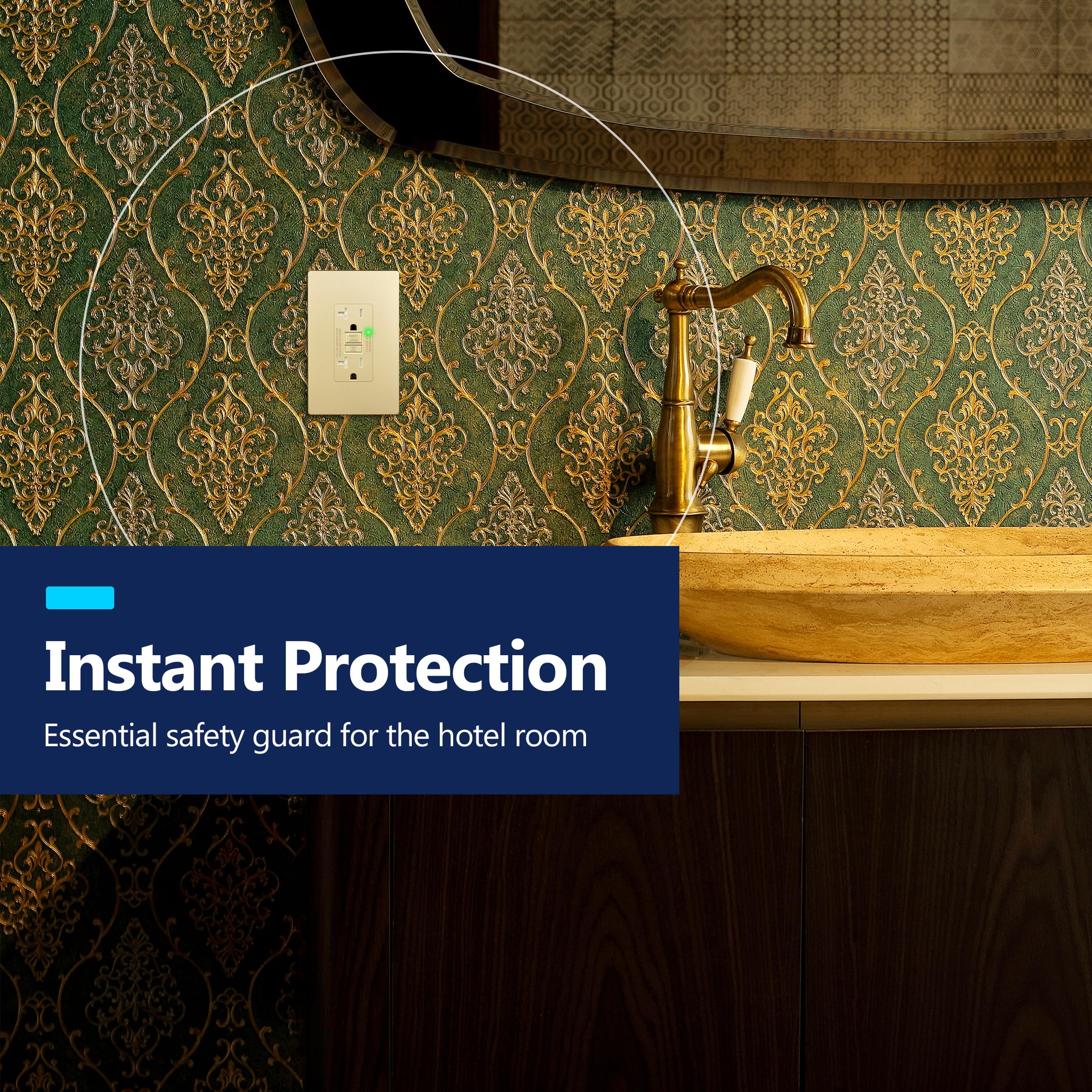 LIDER included wall plate provides a clean, finished installation.