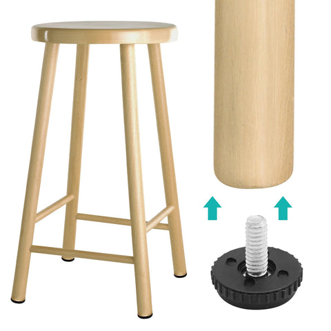 LIDSCURA 64-piece levelers set for multiple furniture legs