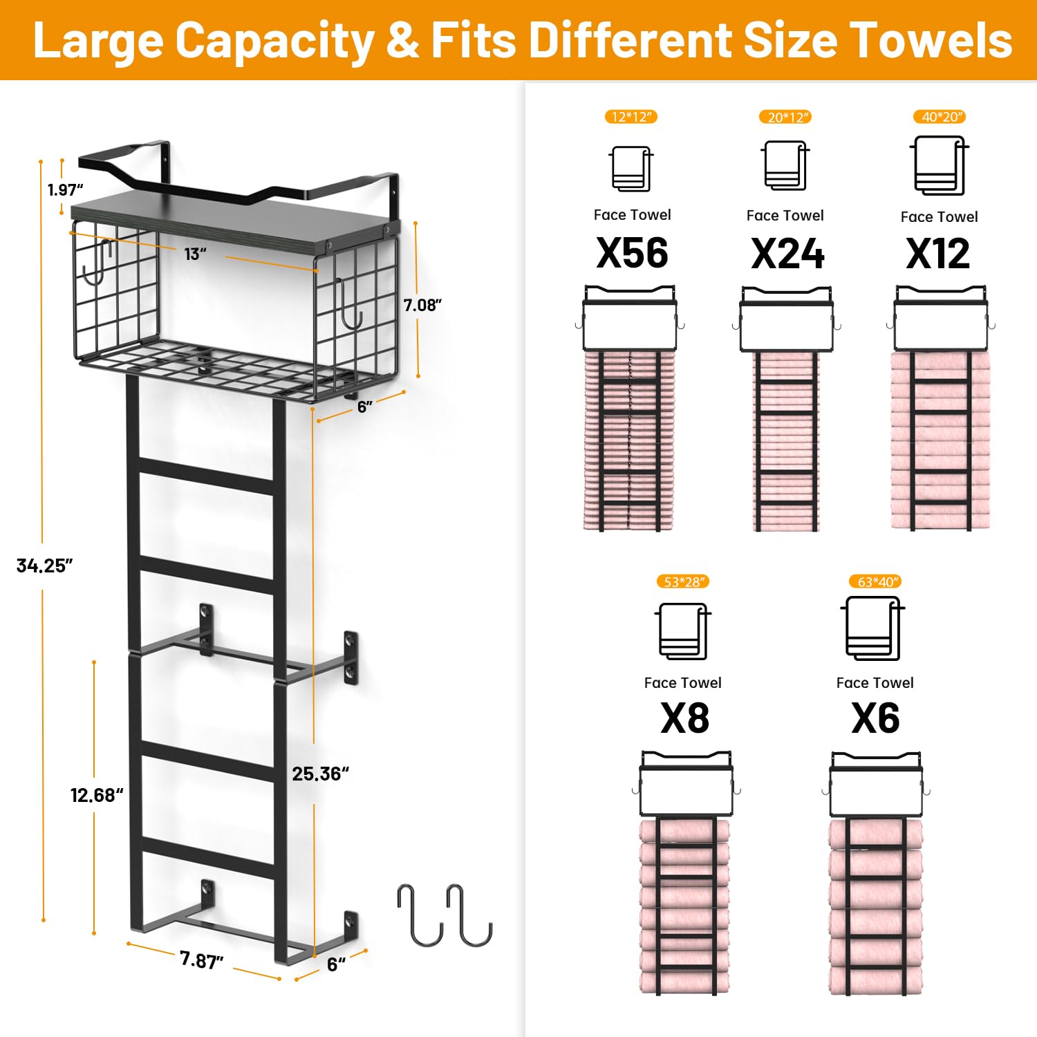 Configurable 3-in-1 design of LIDTOP rack for row or separate use