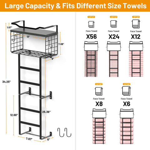 Configurable 3-in-1 design of LIDTOP rack for row or separate use