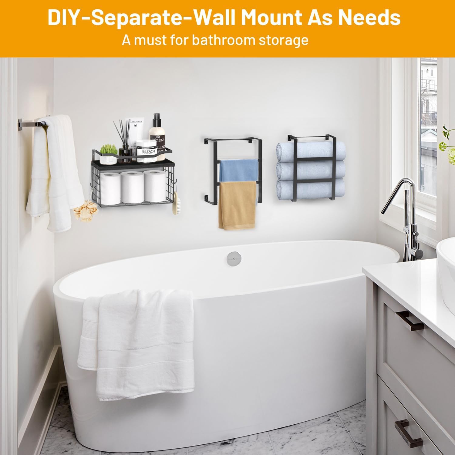 Easy-wall installation kit and hardware included for LIDTOP rack
