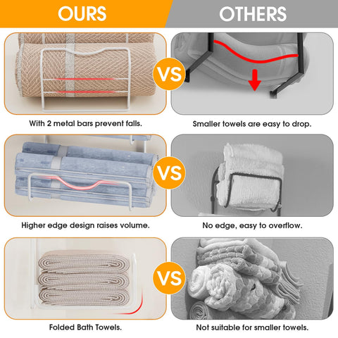 LIDTOP space-saving bathroom storage for towels and essentials.