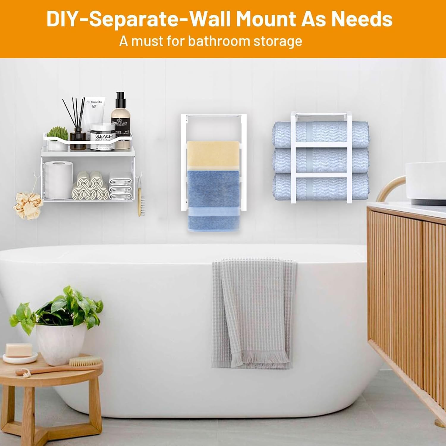 LIDTOP versatile placement for guest bathrooms, RV setups, or above the toilet.