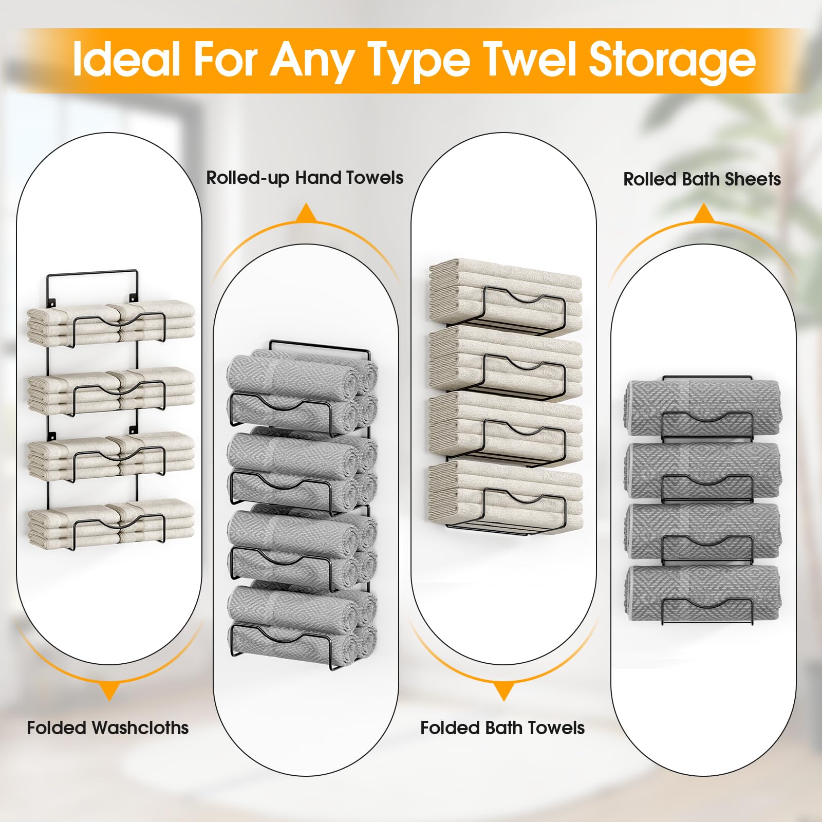 LIDTOP waterproof and rustproof rack suited for damp bathrooms