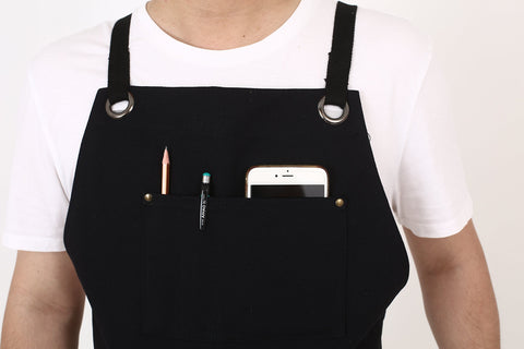 Life Flavor apron hammer pocket detail for quick tool access.