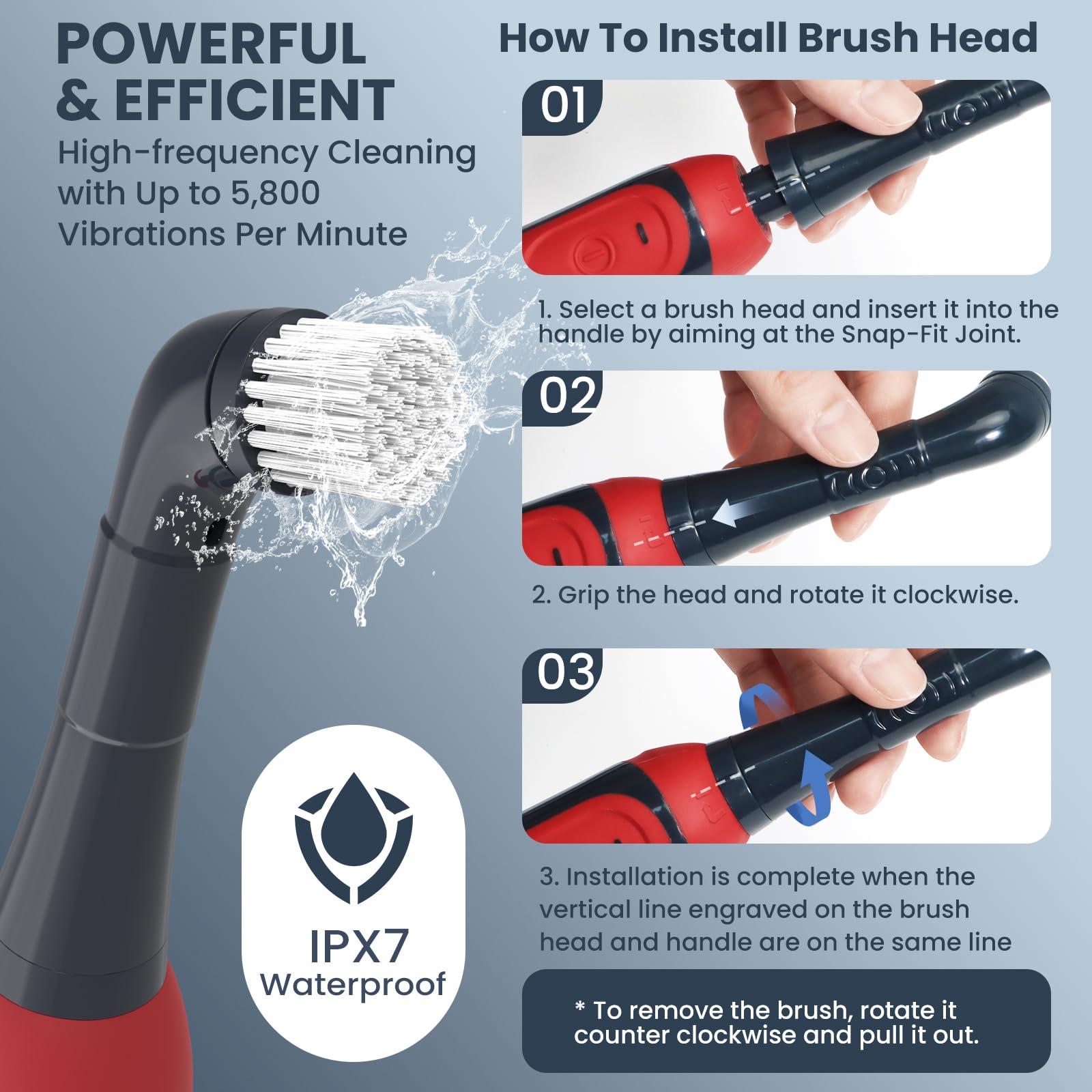 LifeBasis soft bristle brush cleans delicate surfaces gently and effectively.