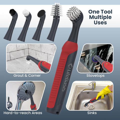 LifeBasis scrubber pads offer scrubbing power for stubborn grime.