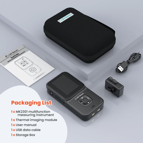 LifeBasis USB charging enables long sessions with included cable