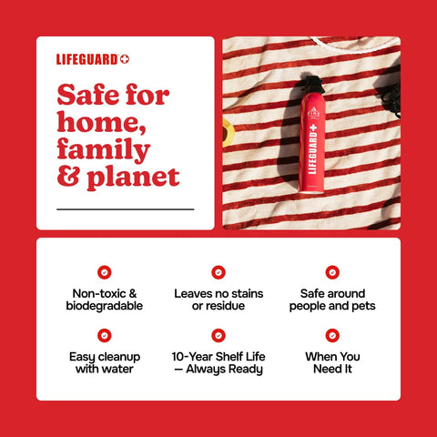 LIFEGUARD non-toxic formula ensures safe use around family and pets.