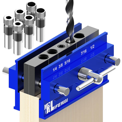 LIFEMODA self-centering jig kit for precise joinery setup.