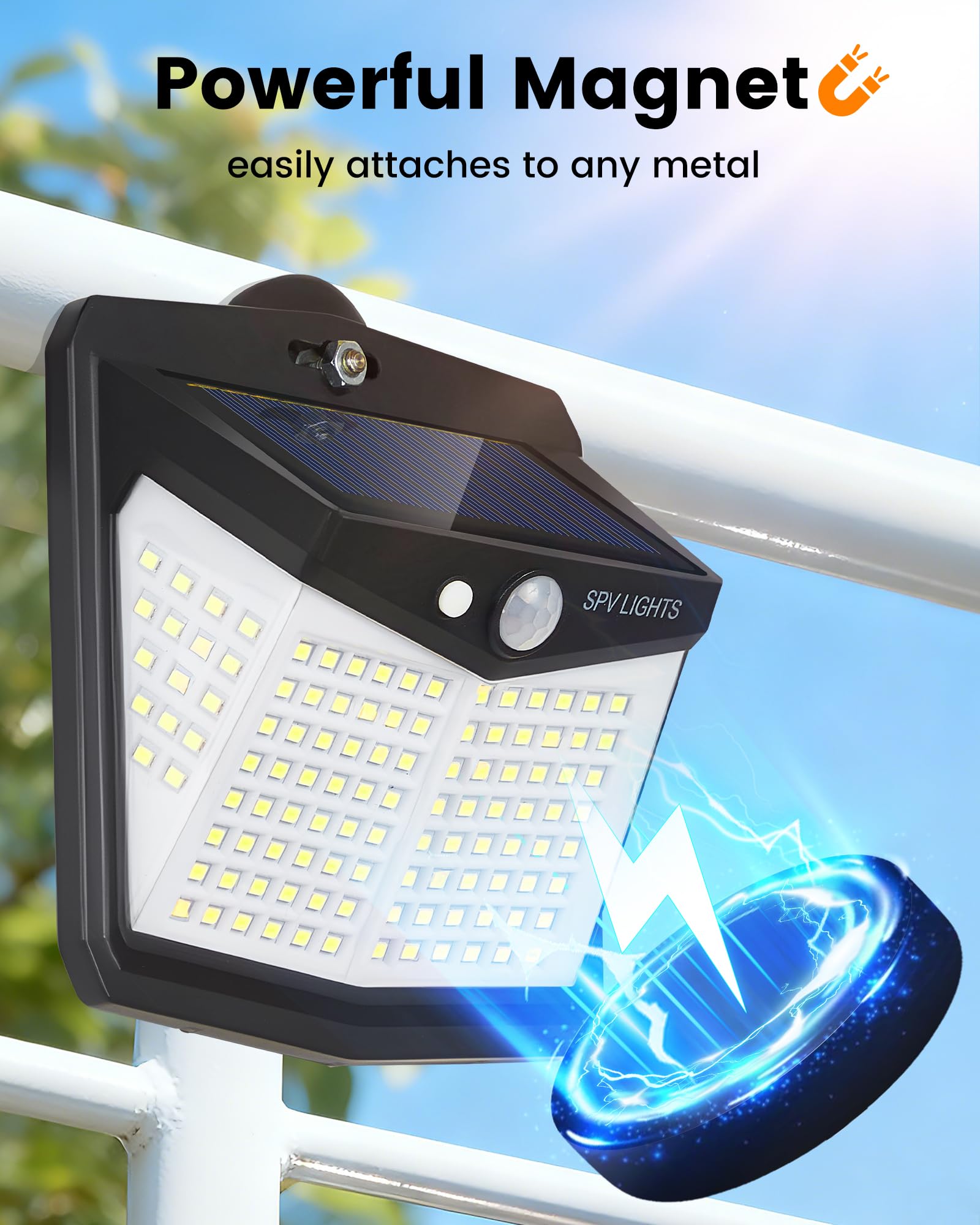LIFENGSOLER 270-degree motion sensor light detects movement up to 16 feet for security