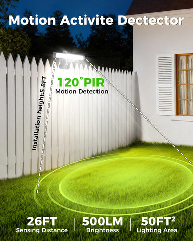 LIFENGSOLER clip-on solar light attached to a fence for easy outdoor setup