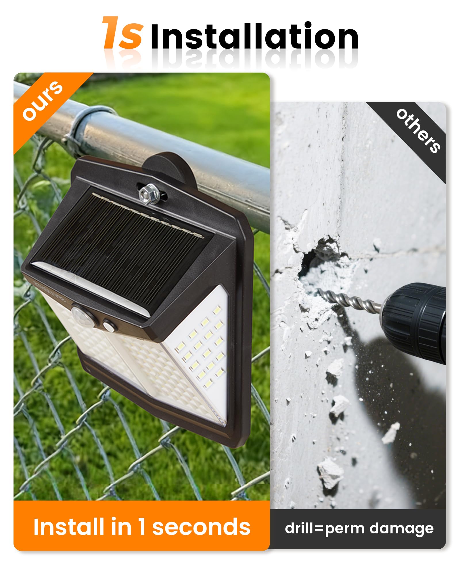 LIFENGSOLER three smart light modes for customizable brightness and energy saving