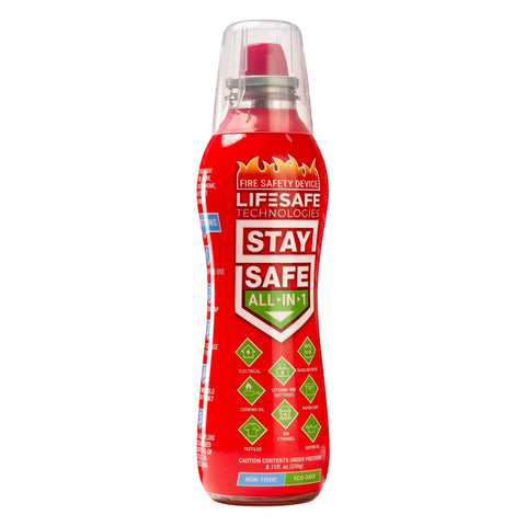 LifeSafe StaySafe all-in-1 extinguisher compact for home safety and quick access