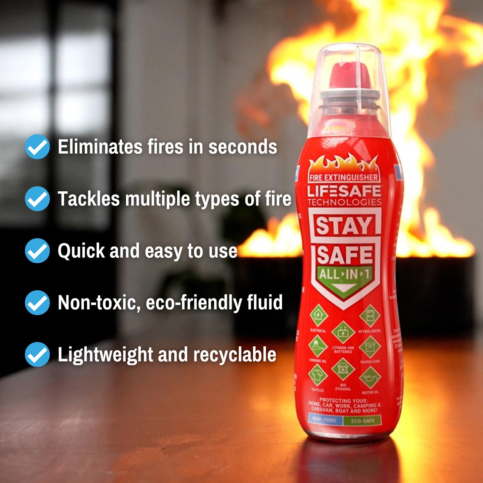 LifeSafe StaySafe battery-fire coverage protects electronics safely