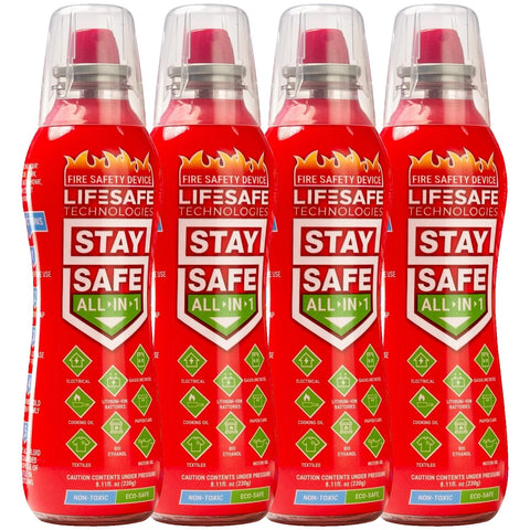 LifeSafe StaySafe bottle-cap removal for fast, easy fire response at home.
