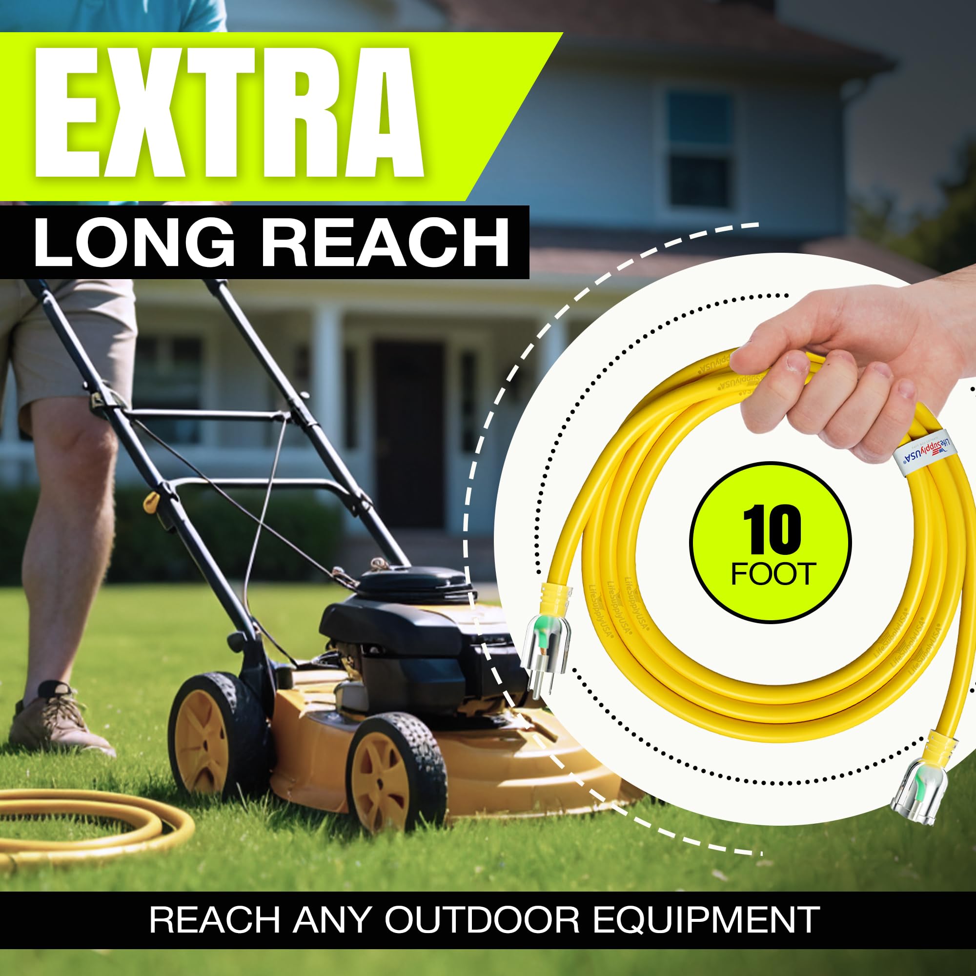 LifeSupplyUSA 15A/125V rating suited for demanding tools and lighting.