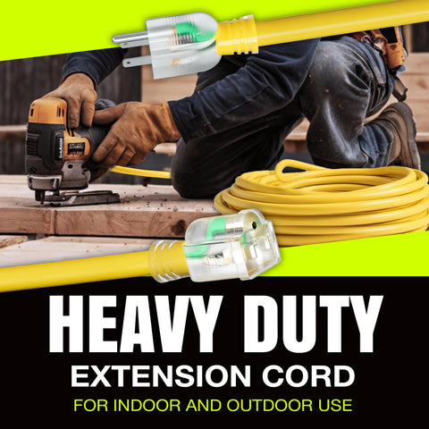 LifeSupplyUSA versatile 50ft cord powers tools and equipment across tasks.