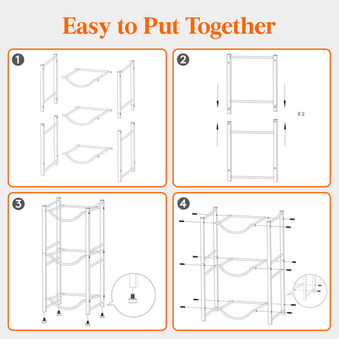 Lifewit six-slot rack side view emphasizes compact footprint.