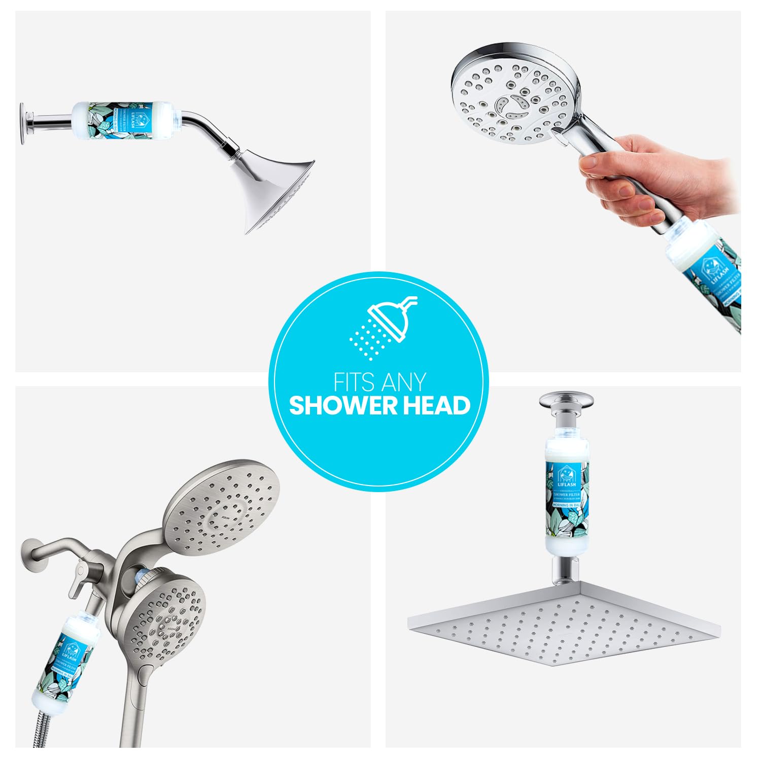 LIFLASH softer skin and hair after use with filtered water