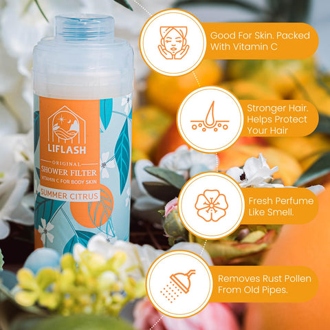 LIFLASH Summer Citrus aromatherapy diffusion scene highlights pleasant scent.