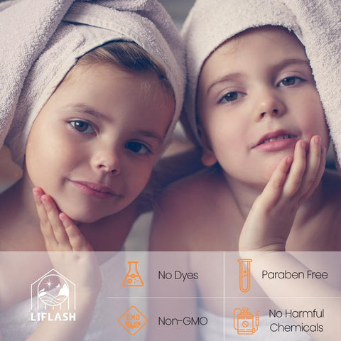 LIFLASH Summer Citrus purified water stream demonstrates chlorine reduction for showering.