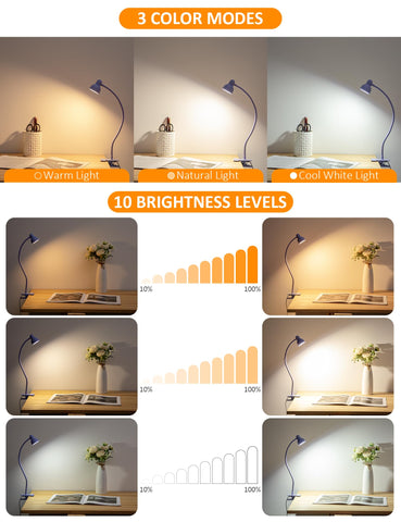 LiFMIRA flexible gooseneck desk lamp offers precise light direction for tasks