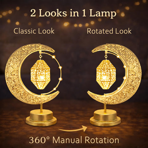 Lifnatty Moon Lamp on mantel radiates cozy ambience.