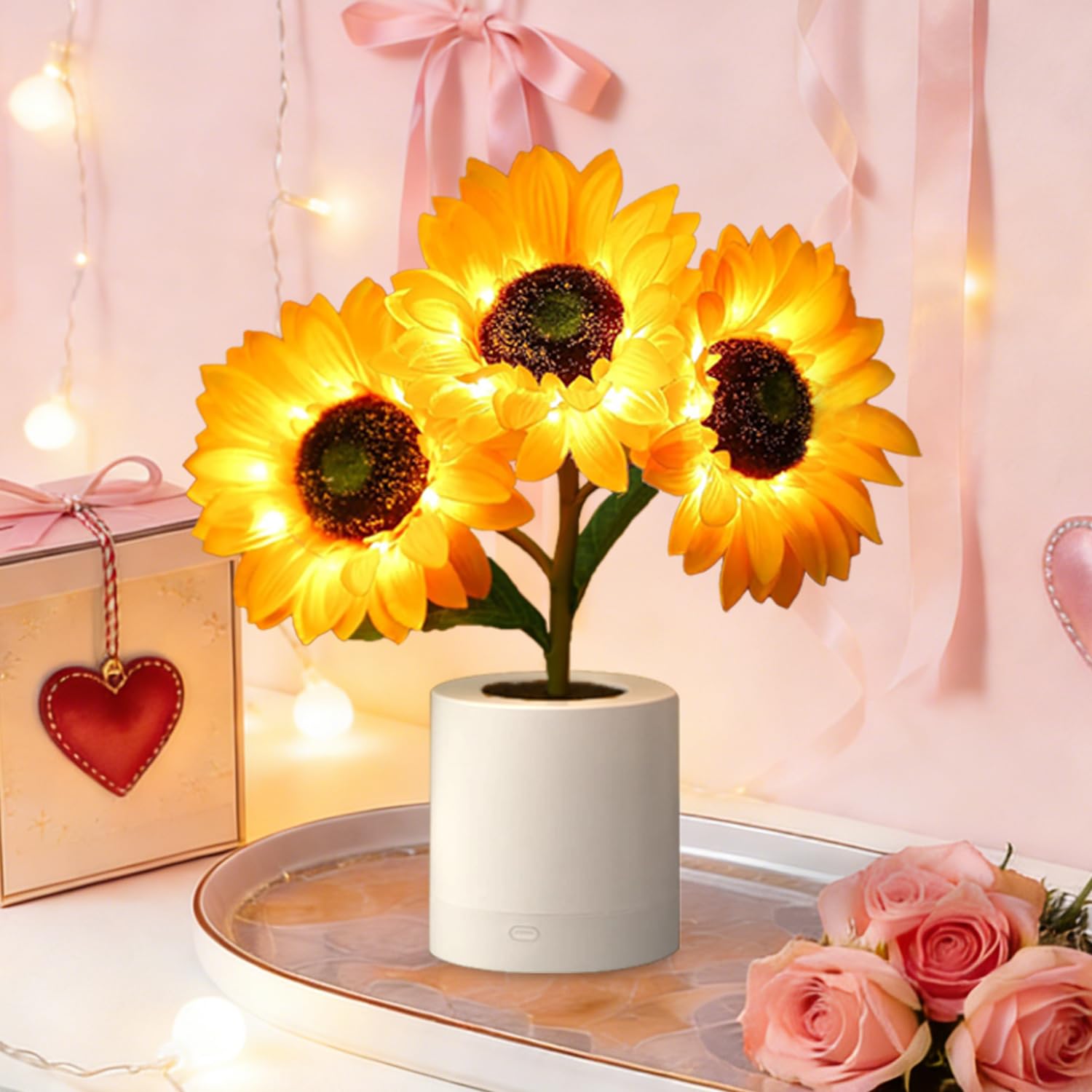 Bedside night light from Lifnatty Sunflower Lamp for easy nighttime routines.