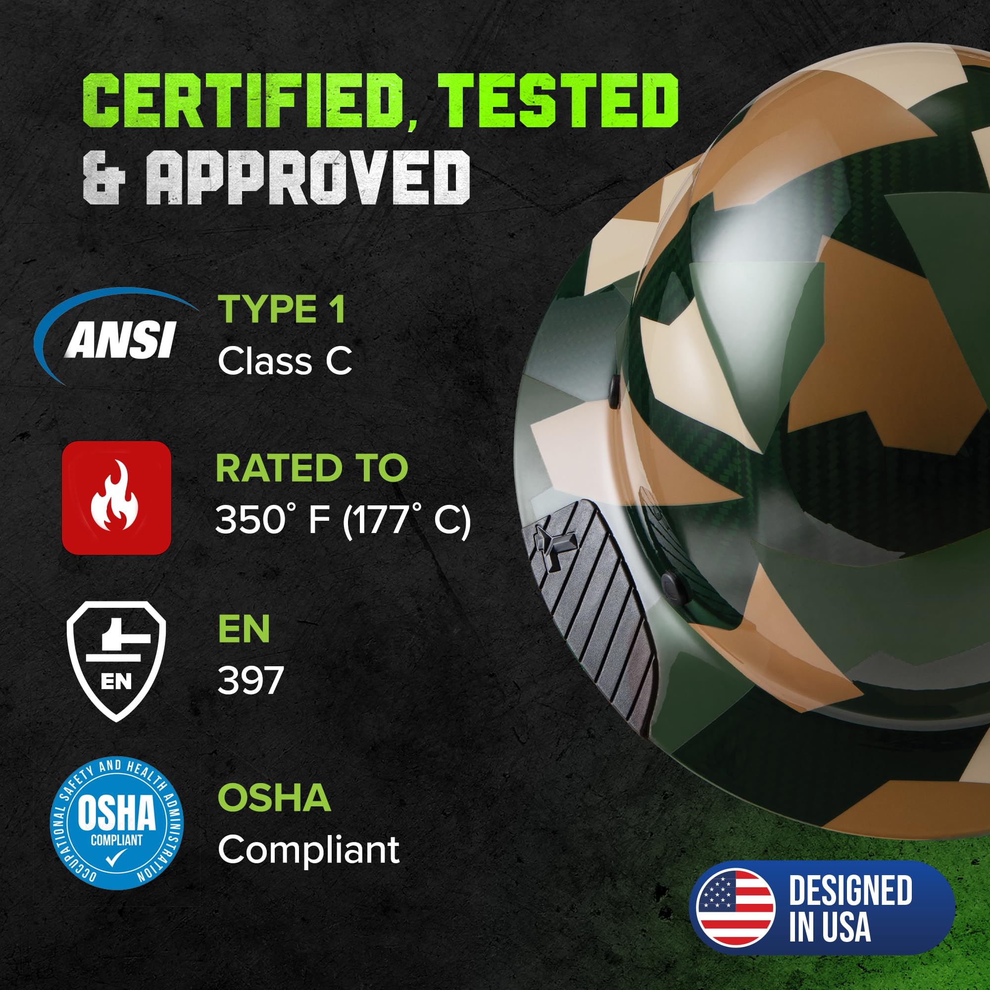 LIFT DAX ANSI certified and heat resistant for hot environments.