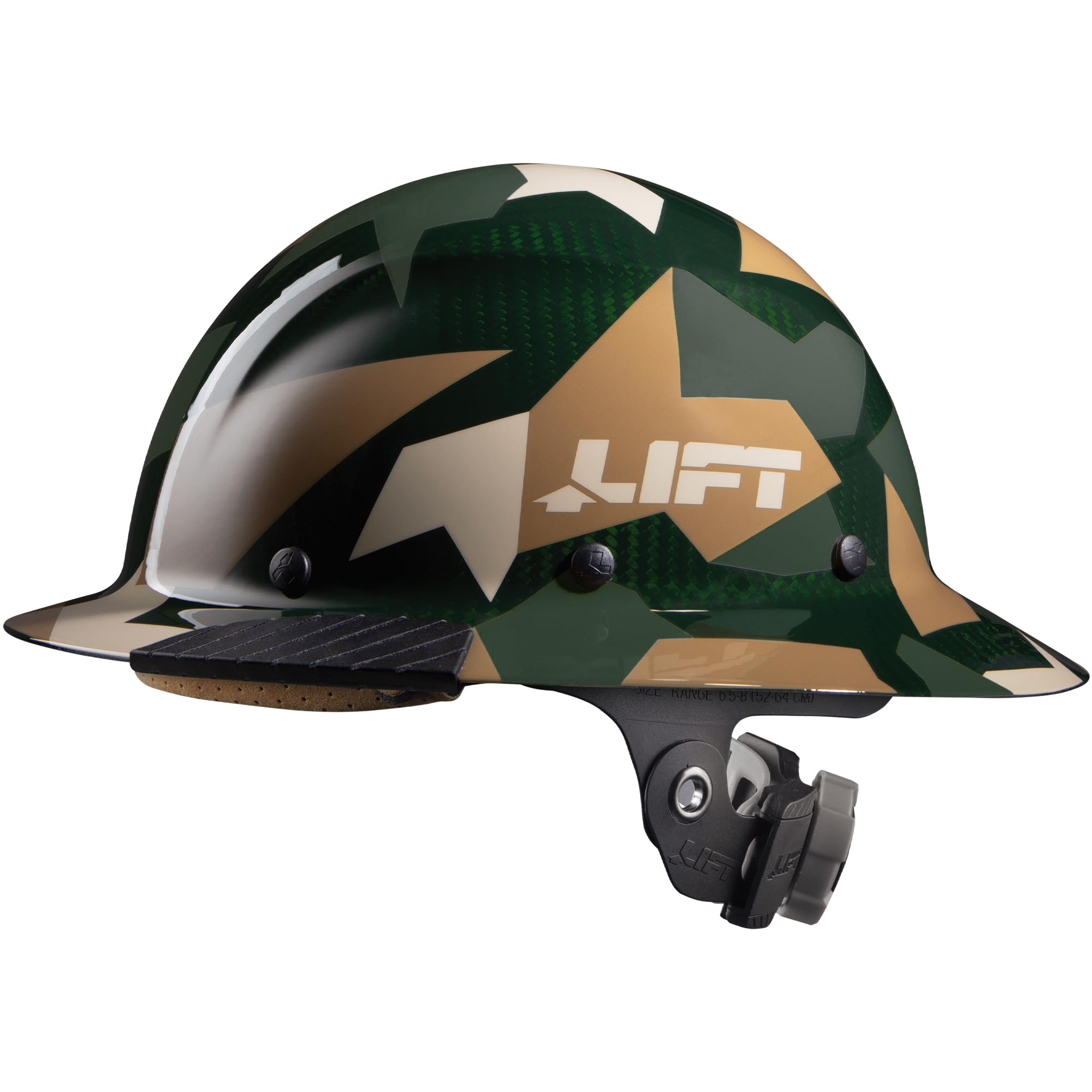LIFT DAX carbon fiber shell delivers durability and impact resistance for demanding construction tasks.