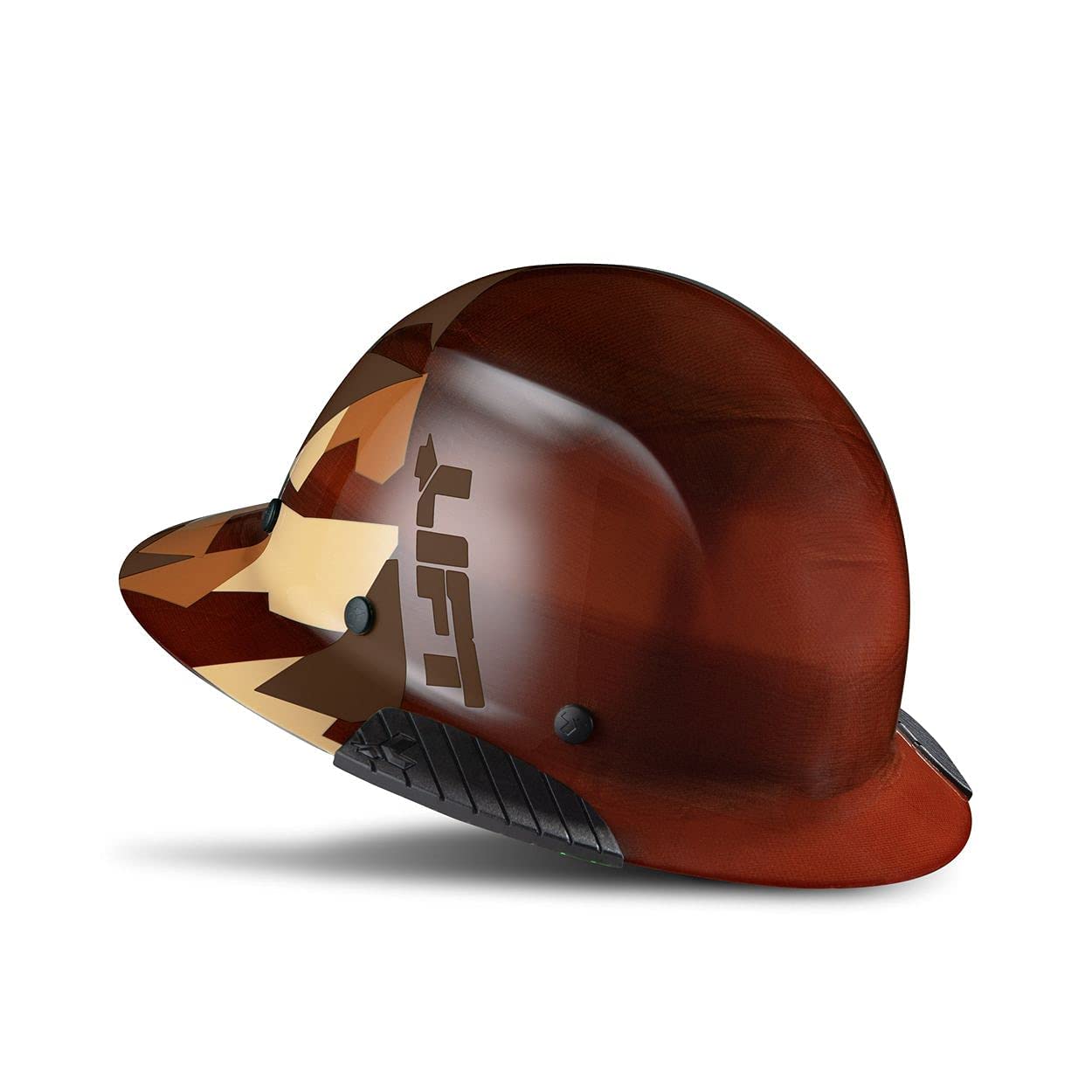 LIFT DAX full brim safety helmet in desert camo gloss enhances protection and all-day comfort.