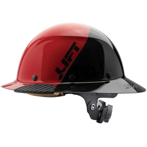 LIFT Dax helmet with fiber-resin shell for durable impact protection on job sites.