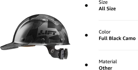 LIFT Safety DAX hard hat with oversized ratcheting dial simplifies fitting while wearing gloves.
