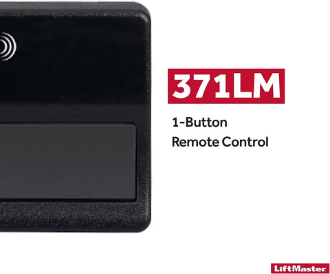 LiftMaster 371LM remote with visor clip ready for in-car mounting