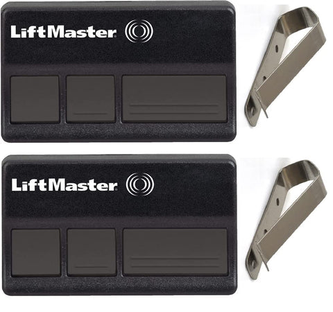 LiftMaster 373LM remote front view shows easy access control.