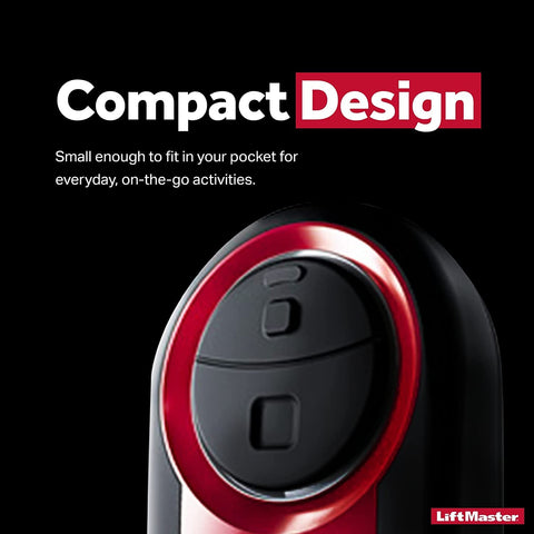 LiftMaster 374UT replaceable battery keeps your remote ready.