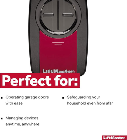 LiftMaster 380UT compact remote fits in pocket or bag