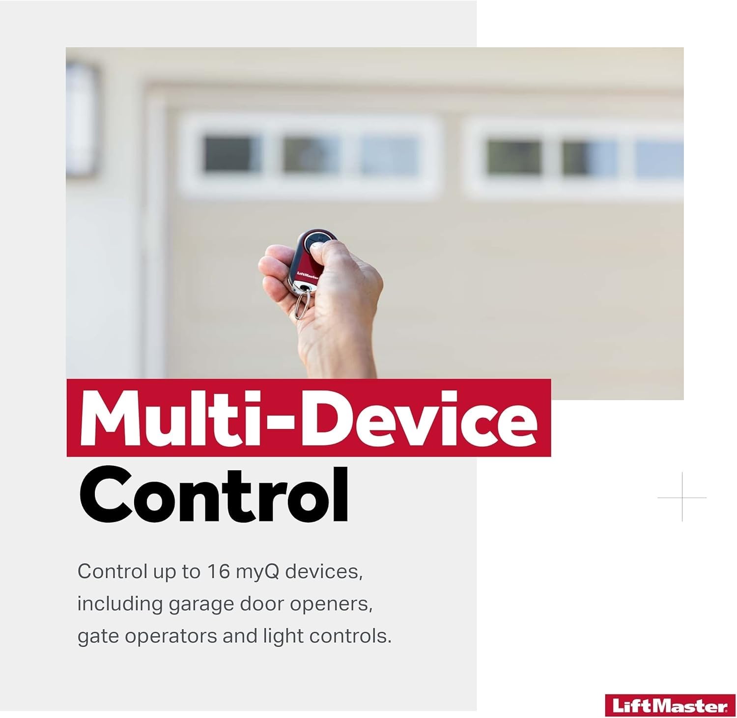 LiftMaster 380UT setup step demonstrating quick programming
